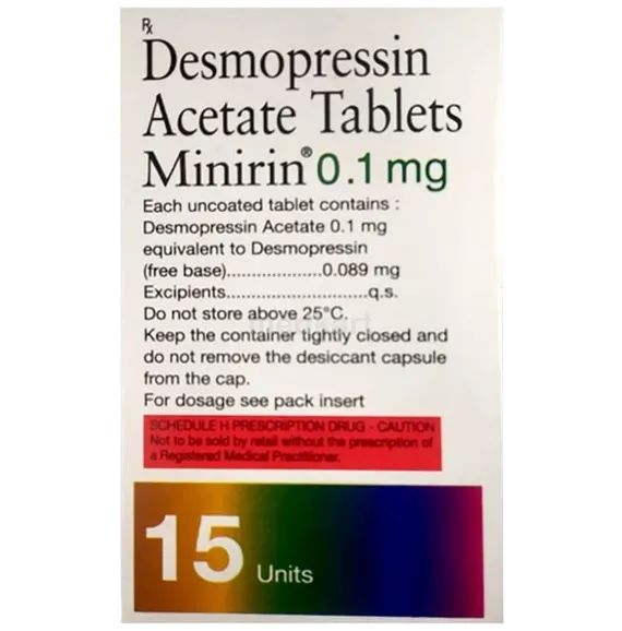 minirin 0.1mg tablet 15's